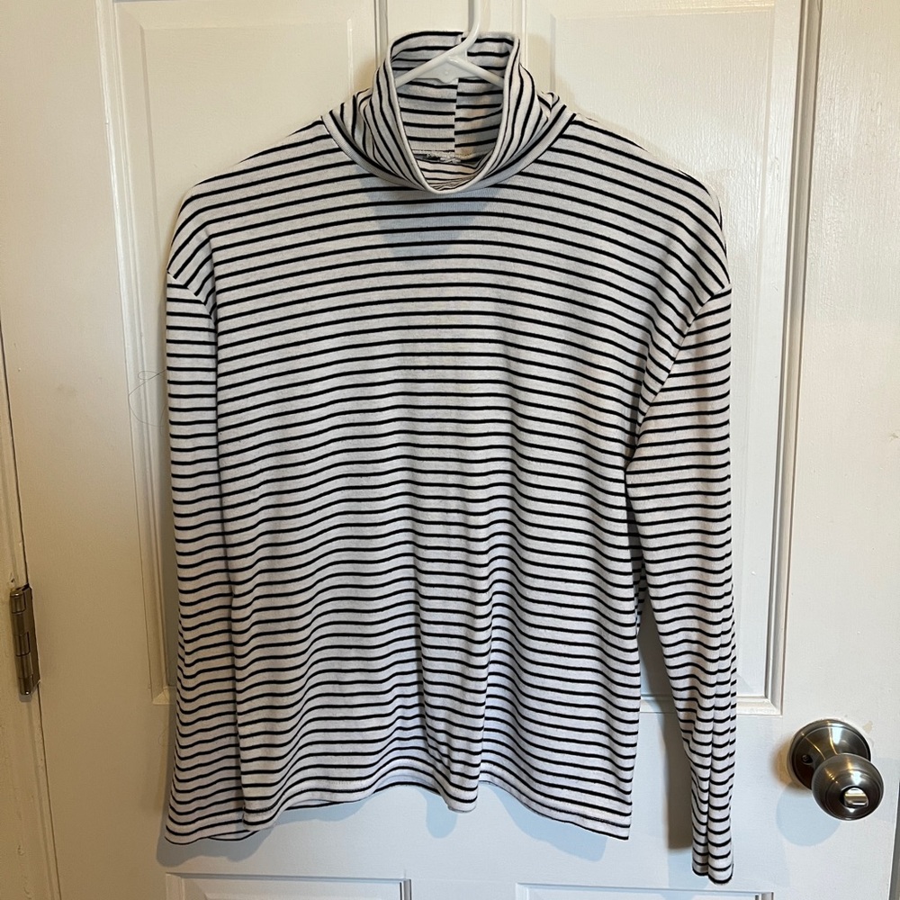 striped turtleneck